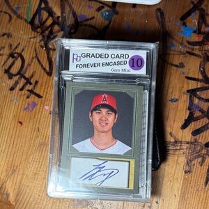 MLB Graded Card with Red and White Details 
Rookie with the California Angels